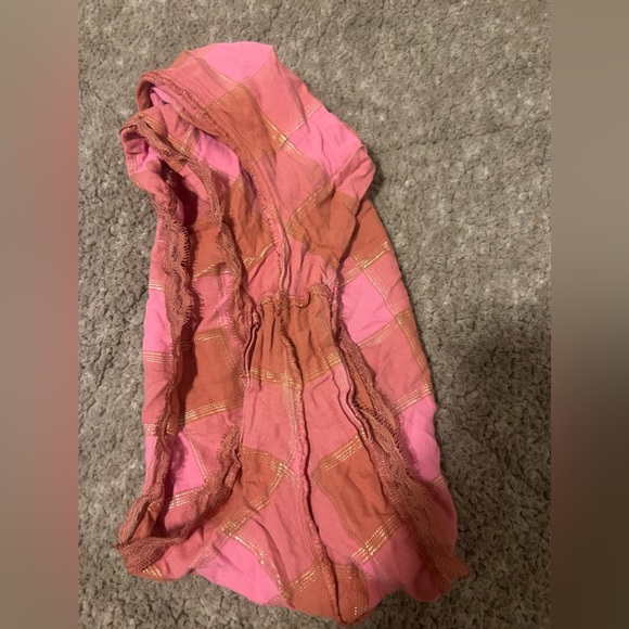 victoria’s secret pink red lace outline cozy lightweight pj shorts - Picture 4 of 4